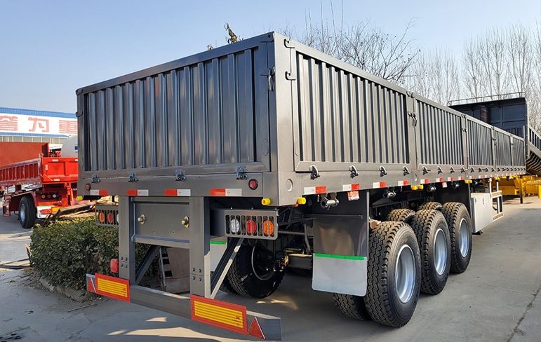 3-Axle Bulk Cargo Sidewall Semi Trailer