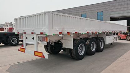 30T Heavy-Duty Drop Side Cargo Semi Trailer - thumbnail 2