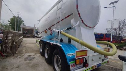 3-Axle 39CBM Bulk Cement Tanker Semi Trailer - thumbnail 3
