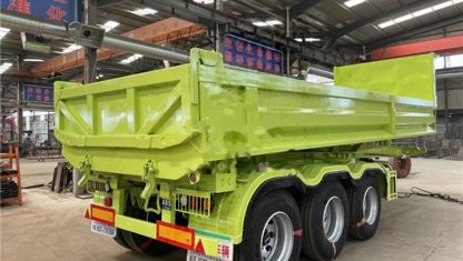 3-Axle 45CBM Box-Type Rear Dump Semi Trailer - thumbnail 2