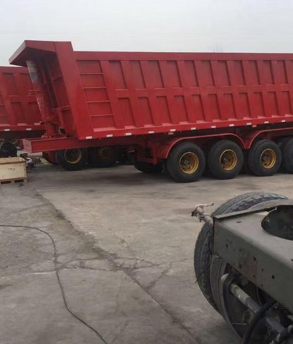 5-Axle 60T Box-Type Rear Dump Semi Trailer - thumbnail 2