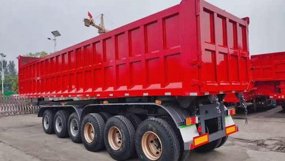 6-Axle 50CBM 80-100T Box-Type Rear Dump Semi Trailer (Model B) - thumbnail 2