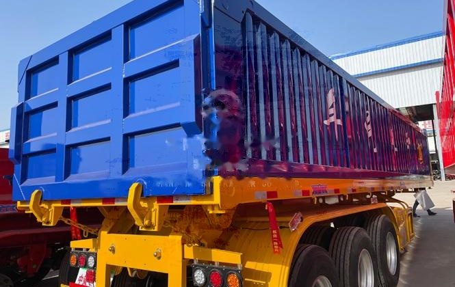 Tri-Axle 60T Box-Type Rear Dump Semi Trailer